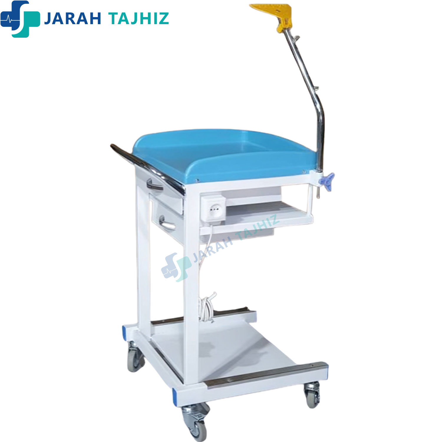 ترالی-دستاگاه-ecg ترالی دستگاه الکتروکاردیوگراف | ترالی ECG - Image 1