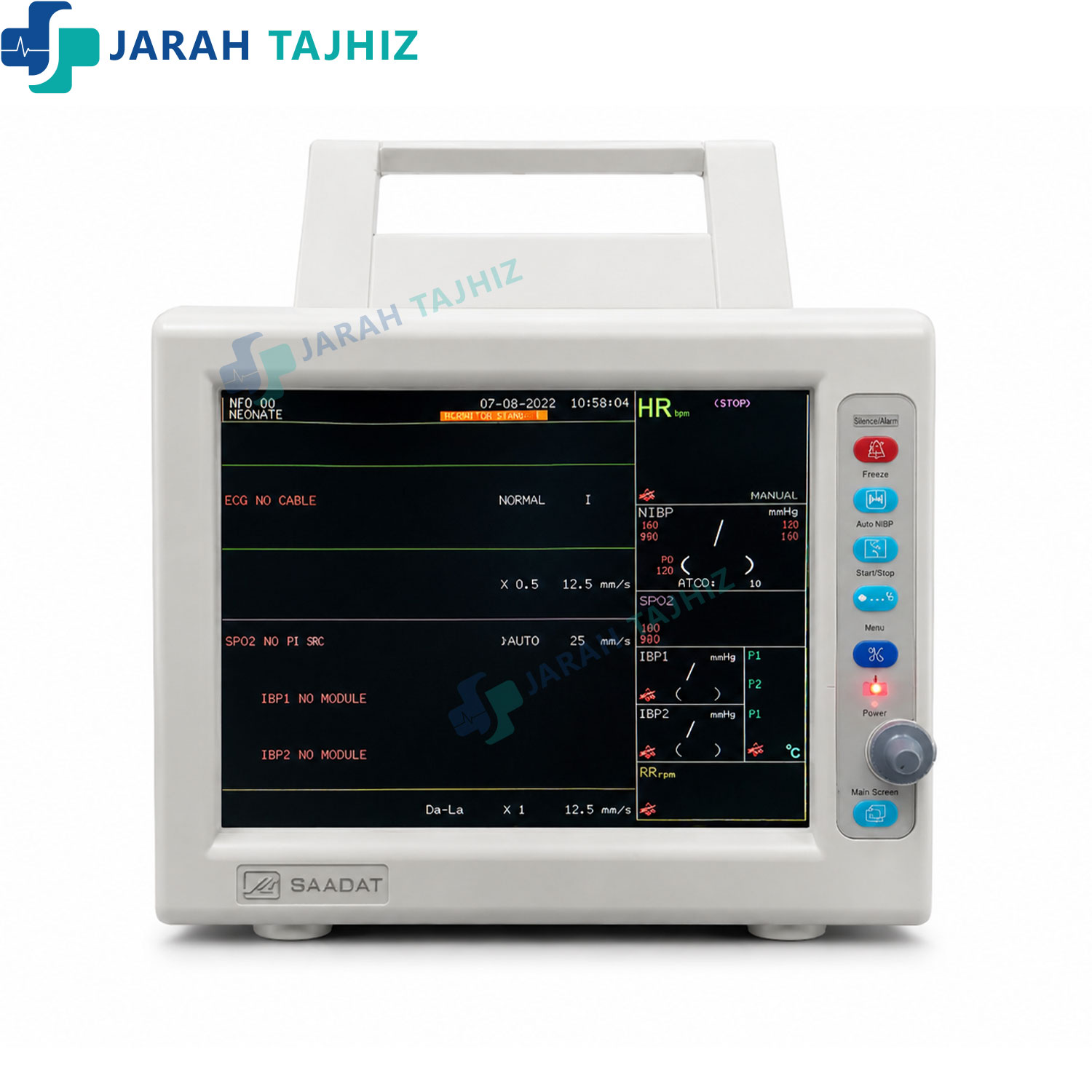 مانیتور-علائم-حیاتی-سعادت-s1600-jarahtajhiz.com مانیتور علائم حیاتی سعادت مدل S1600 - Image 1