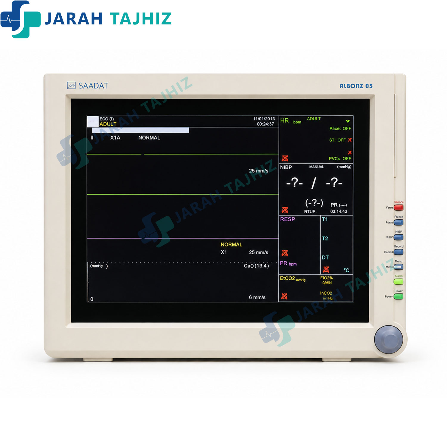 مانیتور-علائم-حیاتی-سعادت-البرز-b5-alborz-b5-jarah-tajhiz مانیتور علائم حیاتی سعادت مدل البرز Alborz B5-B5 - Image 1
