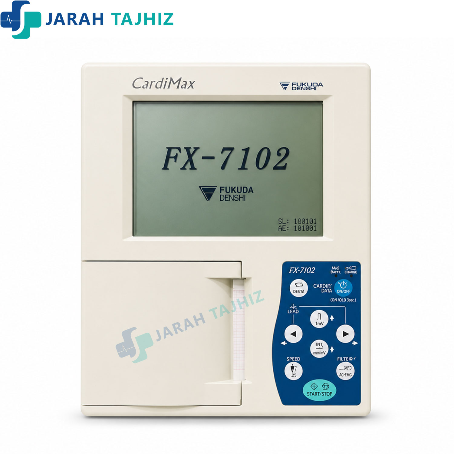 نوار-قلب-سه-کانال-فوکودا-دنشی-جراح-تجهیز نوار قلب سه کاناله فوکودا دنشی Fukuda Denshi FX 7102 - Image 1