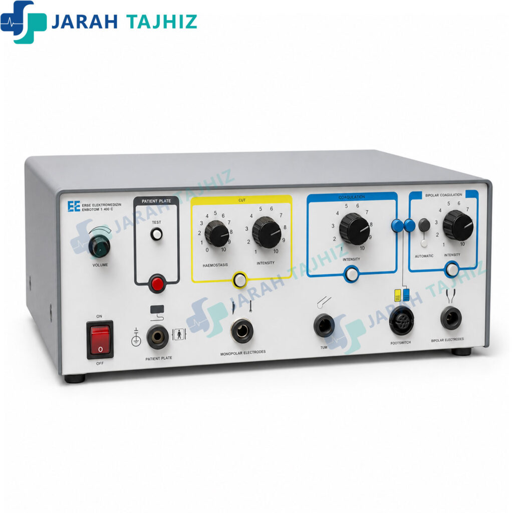 الکتروسرجری 400 وات ارب آلمان دارای مونوپلار و بایپلار با لوازم جانبی کامل مناسب جراحی و دامپزشکی
