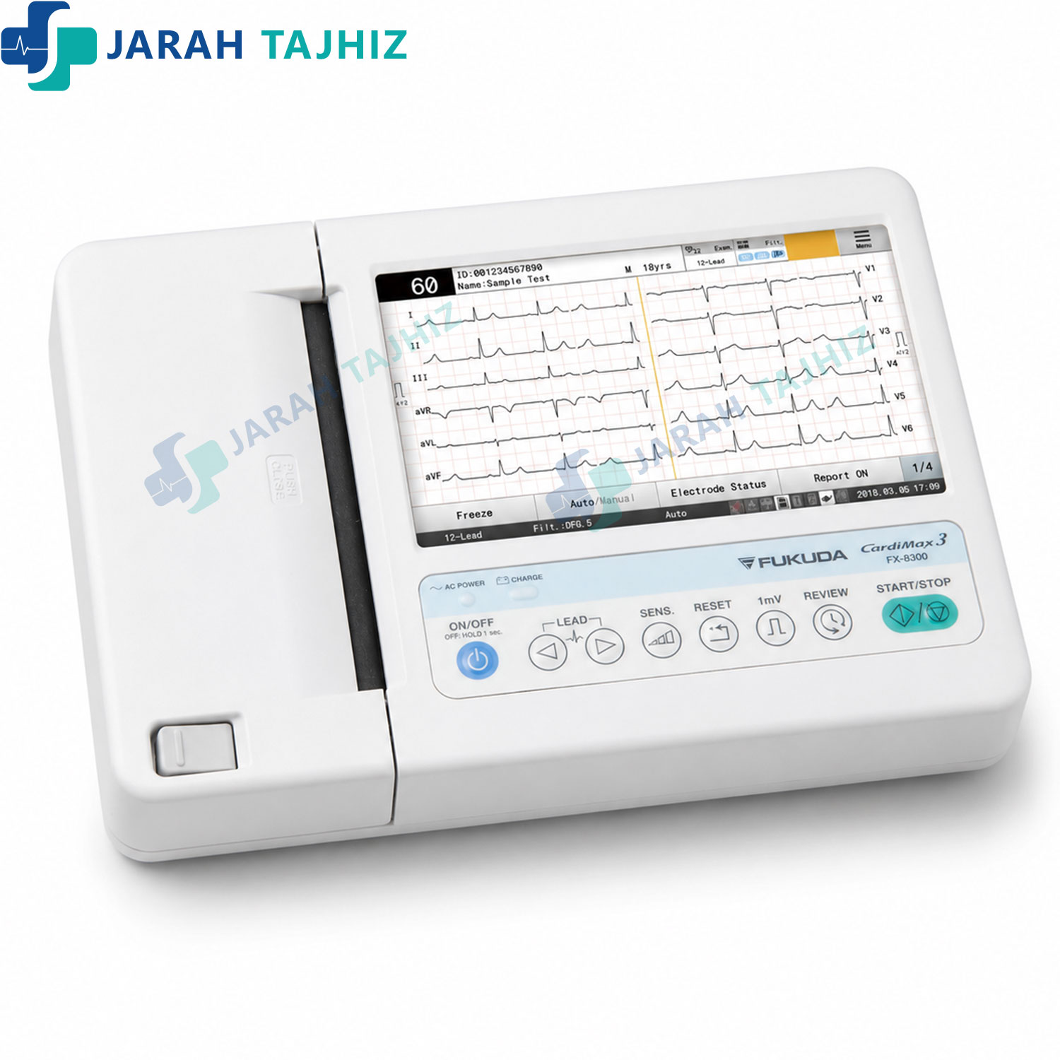 دستگاه-نوار-قلب-فوکودا-دنشی-ژاپن-مدل-CardiMax-FX-8300-جراح-تجهیز نوار قلب فوکودا دنشی مدل CardiMax FX 8300 - Image 1